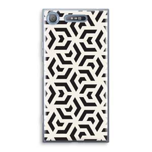 CaseCompany Crazy pattern: Sony Xperia XZ1 Transparant Hoesje
