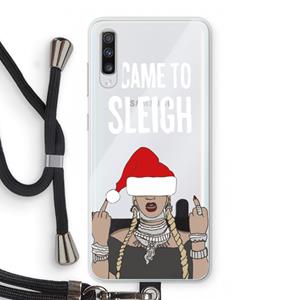 CaseCompany Came To Sleigh: Samsung Galaxy A70 Transparant Hoesje met koord