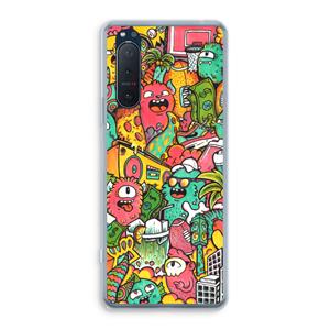 CaseCompany Vexx City: Sony Xperia 5 II Transparant Hoesje