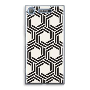 CaseCompany Geometrisch patroon: Sony Xperia XZ1 Transparant Hoesje