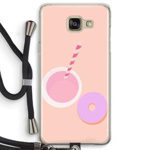 CaseCompany Donut: Samsung Galaxy A5 (2016) Transparant Hoesje met koord