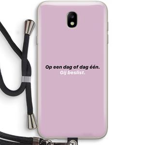 CaseCompany gij beslist: Samsung Galaxy J7 (2017) Transparant Hoesje met koord