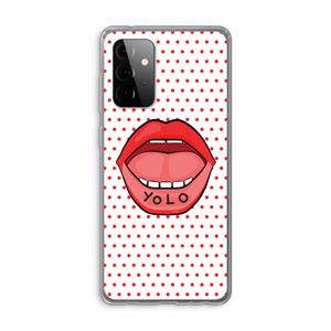 CaseCompany Yolo Denise: Samsung Galaxy A72 Transparant Hoesje