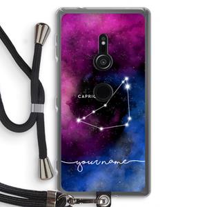 CaseCompany Sterrenbeeld - Donker: Sony Xperia XZ2 Transparant Hoesje met koord