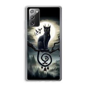 CaseCompany Moonlight Companions: Samsung Galaxy Note 20 / Note 20 5G Transparant Hoesje