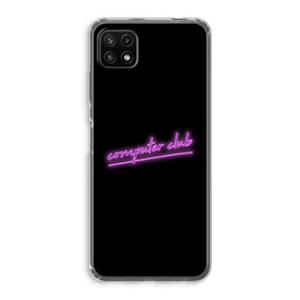 CaseCompany Vice Black: Samsung Galaxy A22 5G Transparant Hoesje