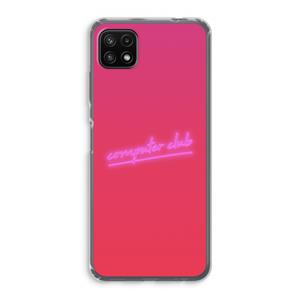 CaseCompany Vice Glow: Samsung Galaxy A22 5G Transparant Hoesje