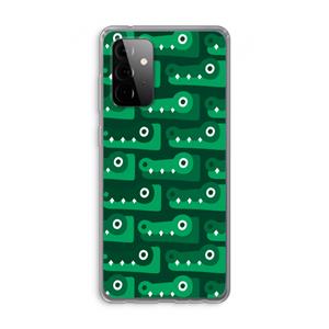 CaseCompany Crocs: Samsung Galaxy A72 Transparant Hoesje