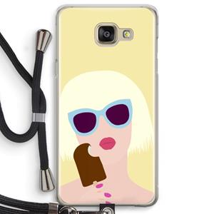 CaseCompany Ice cream: Samsung Galaxy A5 (2016) Transparant Hoesje met koord