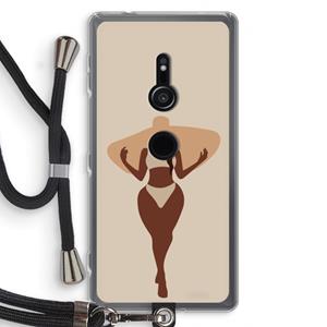 CaseCompany Let's get salty: Sony Xperia XZ2 Transparant Hoesje met koord