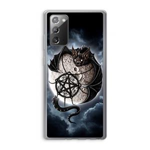 CaseCompany Volle maan: Samsung Galaxy Note 20 / Note 20 5G Transparant Hoesje