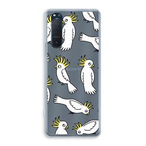 CaseCompany Papegaai: Sony Xperia 5 II Transparant Hoesje