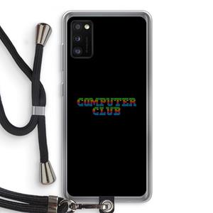 CaseCompany Retro: Samsung Galaxy A41 Transparant Hoesje met koord