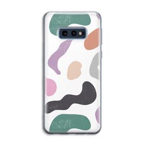CaseCompany Memphis Shapes: Samsung Galaxy S10e Transparant Hoesje