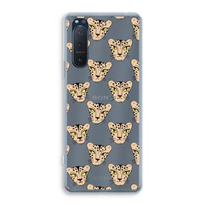 CaseCompany Tijger: Sony Xperia 5 II Transparant Hoesje
