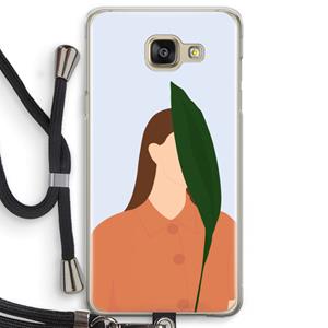 CaseCompany Leaf: Samsung Galaxy A5 (2016) Transparant Hoesje met koord