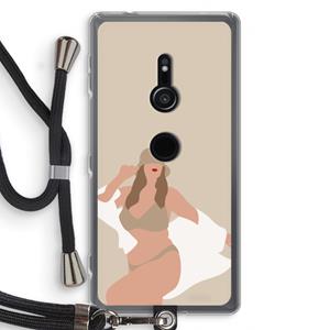 CaseCompany One of a kind: Sony Xperia XZ2 Transparant Hoesje met koord
