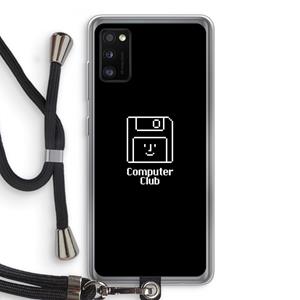 CaseCompany Hello: Samsung Galaxy A41 Transparant Hoesje met koord