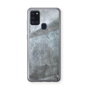 CaseCompany Grey Stone: Samsung Galaxy A21s Transparant Hoesje