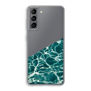 CaseCompany Weerkaatsing water: Samsung Galaxy S21 Transparant Hoesje