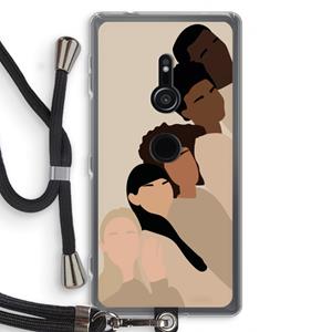 CaseCompany Sweet creatures: Sony Xperia XZ2 Transparant Hoesje met koord