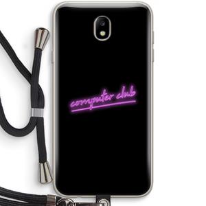 CaseCompany Vice Black: Samsung Galaxy J7 (2017) Transparant Hoesje met koord