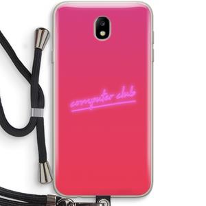 CaseCompany Vice Glow: Samsung Galaxy J7 (2017) Transparant Hoesje met koord