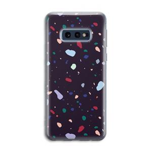 CaseCompany Dark Rounded Terrazzo: Samsung Galaxy S10e Transparant Hoesje