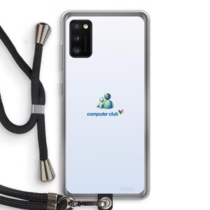 CaseCompany MSN: Samsung Galaxy A41 Transparant Hoesje met koord