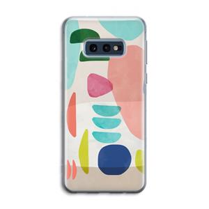 CaseCompany Bold Rounded Shapes: Samsung Galaxy S10e Transparant Hoesje