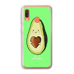 CaseCompany Avocuddle: Samsung Galaxy A20e Transparant Hoesje