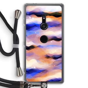 CaseCompany Donkere Wolken: Sony Xperia XZ2 Transparant Hoesje met koord