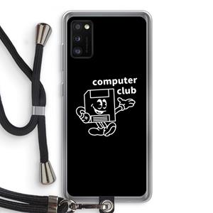CaseCompany Floppyhead: Samsung Galaxy A41 Transparant Hoesje met koord