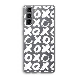 CaseCompany XOXO: Samsung Galaxy S21 Transparant Hoesje
