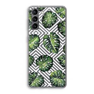 CaseCompany Geometrische jungle: Samsung Galaxy S21 Transparant Hoesje