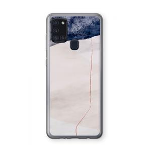 CaseCompany Stone White: Samsung Galaxy A21s Transparant Hoesje
