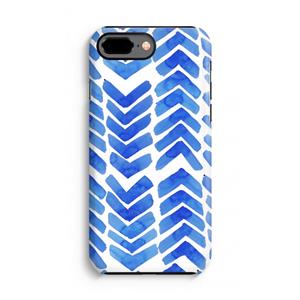 CaseCompany Blauwe pijlen: iPhone 8 Plus Tough Case