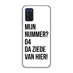 CaseCompany Da ziede van hier: Samsung Galaxy A03s Transparant Hoesje