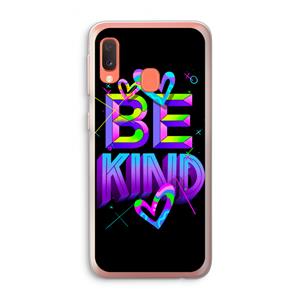 CaseCompany Be Kind: Samsung Galaxy A20e Transparant Hoesje