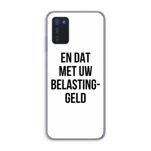 CaseCompany Belastinggeld: Samsung Galaxy A03s Transparant Hoesje