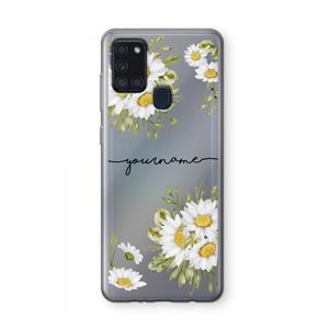 CaseCompany Daisies: Samsung Galaxy A21s Transparant Hoesje