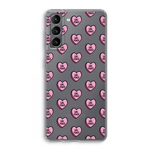 CaseCompany GIRL POWER: Samsung Galaxy S21 Transparant Hoesje