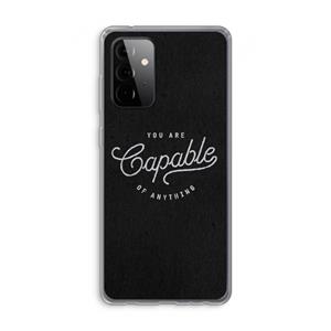 CaseCompany Capable: Samsung Galaxy A72 Transparant Hoesje