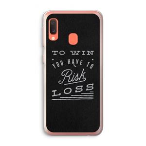 CaseCompany Risk loss: Samsung Galaxy A20e Transparant Hoesje