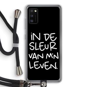 CaseCompany De Sleur: Samsung Galaxy A41 Transparant Hoesje met koord