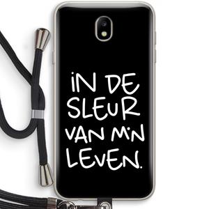 CaseCompany De Sleur: Samsung Galaxy J7 (2017) Transparant Hoesje met koord