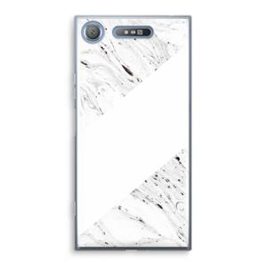 CaseCompany Biggest stripe: Sony Xperia XZ1 Transparant Hoesje