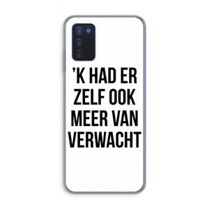 CaseCompany Meer verwacht: Samsung Galaxy A03s Transparant Hoesje