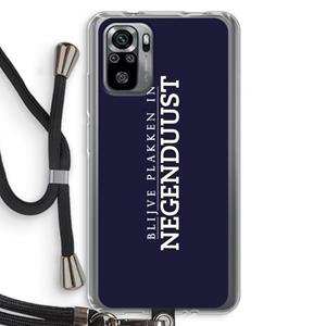 CaseCompany Blijve plakken in Negenduust: Xiaomi Redmi Note 10S Transparant Hoesje met koord