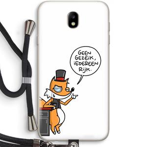 CaseCompany Geen Gezeik: Samsung Galaxy J7 (2017) Transparant Hoesje met koord